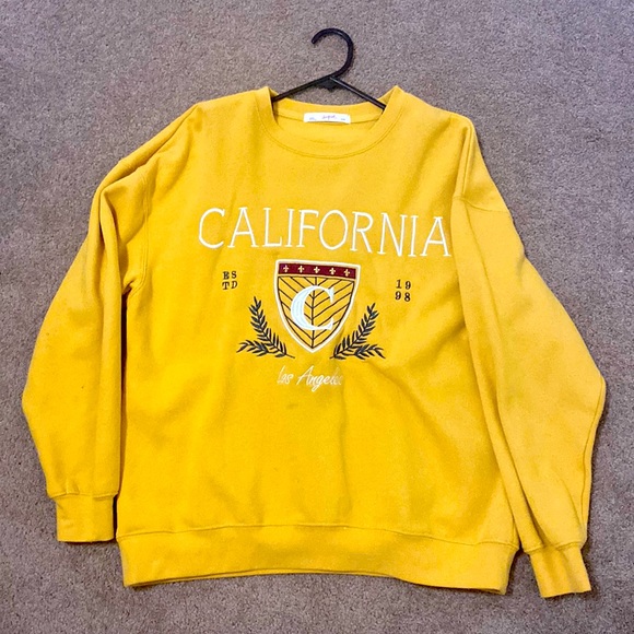 Sm Supre California Mustard Sweatshirt 